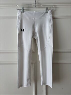Under Armour White kids Capri Compression Leggings